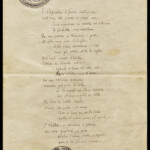 “Il gelsomino notturno”. Autografo firmato di una sola facciata su carta intestata “Il Convito”. Inviato a Gabriele Briganti in occasione delle sue nozze “Il gelsomino notturno”. Autografo firmato di una sola facciata su carta intestata “Il Convito”. Inviato a Gabriele Briganti in occasione delle sue nozze