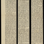 Ritaglio di giornale con un articolo di Mario Donadoni riguardante Maria Pascoli, 2 dicembre 1950 Ritaglio di giornale con un articolo di Mario Donadoni riguardante Maria Pascoli, 2 dicembre 1950