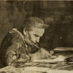 Maria Pascoli intenta al lavoro nell'archivio del Poeta. Foto tratta da: Augusto Vicinelli, 'La guerra è passata anche in casa Pascoli', "La lettura", n. 33, 17 agosto 1946 Maria Pascoli intenta al lavoro nell'archivio del Poeta. Foto tratta da: Augusto Vicinelli, 'La guerra è passata anche in casa Pascoli', "La lettura", n. 33, 17 agosto 1946